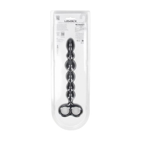 LEVELZ Sonda Anatomiczna Silikonowa Beaded Double Loop Czarna Levelz by Shots