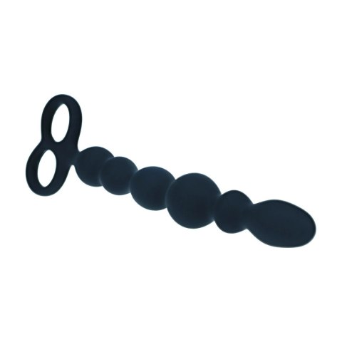 LEVELZ Sonda Anatomiczna Silikonowa Beaded Double Loop Czarna Levelz by Shots