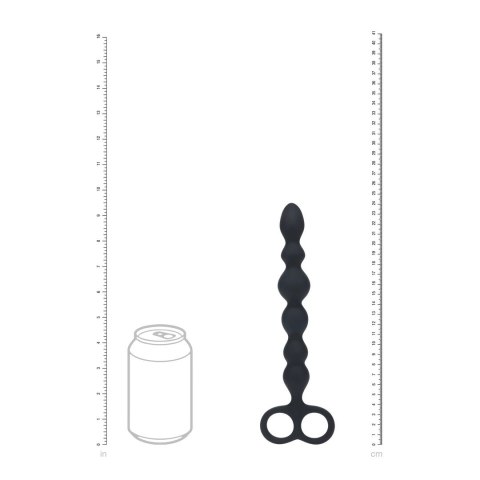LEVELZ Sonda Anatomiczna Silikonowa Beaded Double Loop Czarna Levelz by Shots