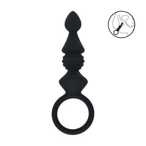 LEVELZ Sonda Anatomiczna Silikonowa z Uchwytową Pętlą Czarna Levelz by Shots