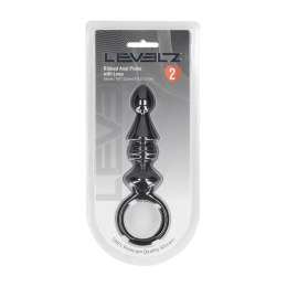 LEVELZ Sonda Anatomiczna Silikonowa z Uchwytową Pętlą Czarna Levelz by Shots