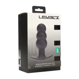 LEVELZ Tri Bulb Wibrujący Korek Anatomiczny Silikonowy Czarny USB Levelz by Shots