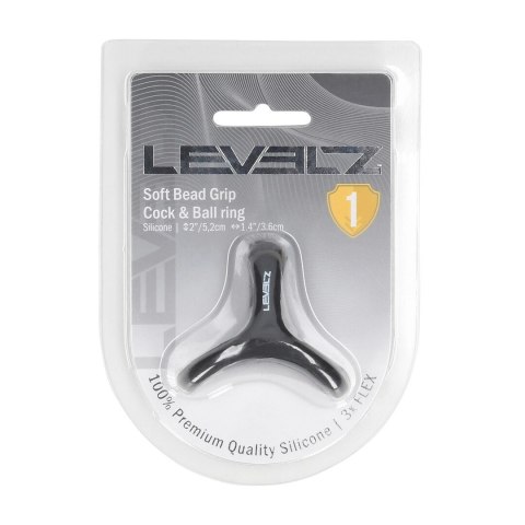 LEVELZ Tri-O Ring silikonowy system pierścieni 3w1 czarny Levelz by Shots