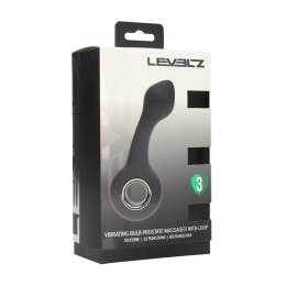 LEVELZ Vibrating Bulb Prostate Model z Uchwyt Loop Czarny Silikonowy Levelz by Shots