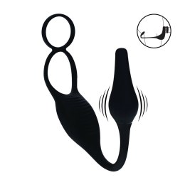 LEVELZ Vibrating Silicone Prostate Model z Pierścieniem, Czarny Levelz by Shots