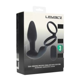 LEVELZ Vick Neo czarny - silikonowy masażer z pierścieniem i pilotem Levelz by Shots