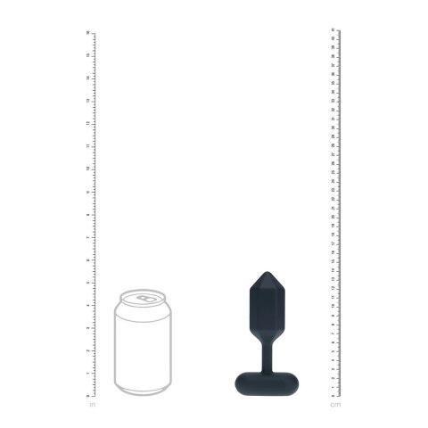 LEVELZ Wibrująca Zatyczka Anatomiczna L Hexagonalna Czarna Silikon Levelz by Shots