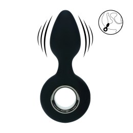 LEVELZ Wibrujący Korek Silikonowy z Uchem Czarny 11,5 cm Levelz by Shots