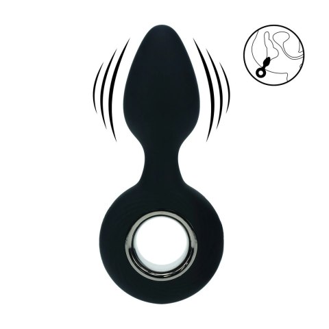 LEVELZ Wibrujący Korek Silikonowy z Uchem Czarny 11,5 cm Levelz by Shots