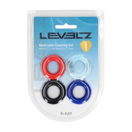 LEVELZ Zestaw 4 Pierścieni Elastycznych Multicolor TPE Levelz by Shots