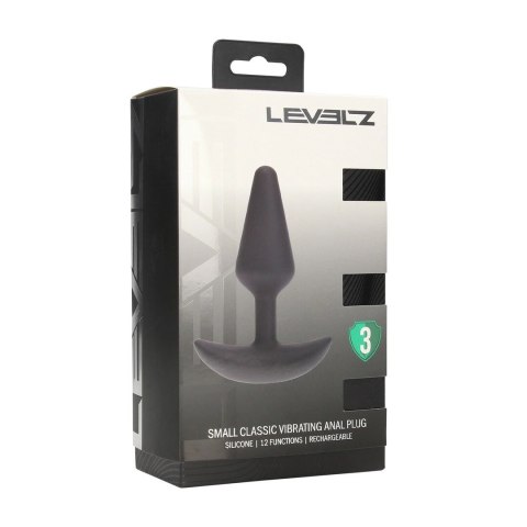 LEVELZ - silikonowy anatomiczny plug wibrujący, rozmiar S Levelz by Shots