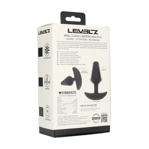 LEVELZ - silikonowy anatomiczny plug wibrujący, rozmiar S Levelz by Shots