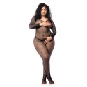 Leg Avenue Bodystocking długa siateczka Queen Size czarny Mapale