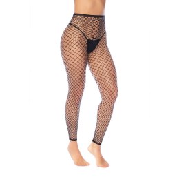 Leg Avenue Top/Boty Siateczkowe 2w1 Uniwersalne Czarny Model 2037 Mapale