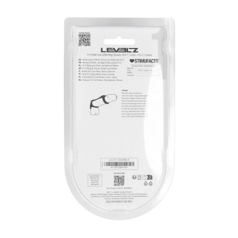 Levelz Tri-O silikonowy pierścień stabilizujący 3 w 1 czarny Levelz by Shots