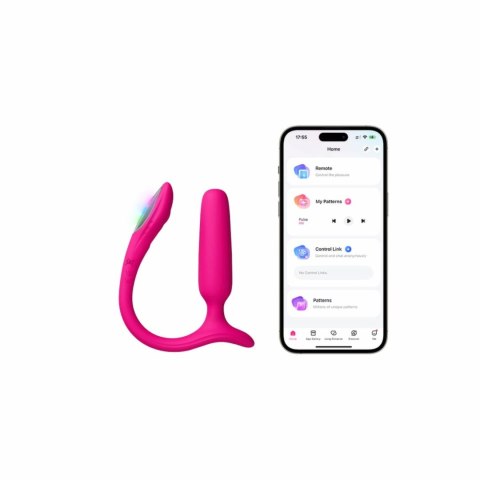 Lovense Lush Anal Pink - Interaktywna Maszyna Intymna z Oświetleniem LED Lovense