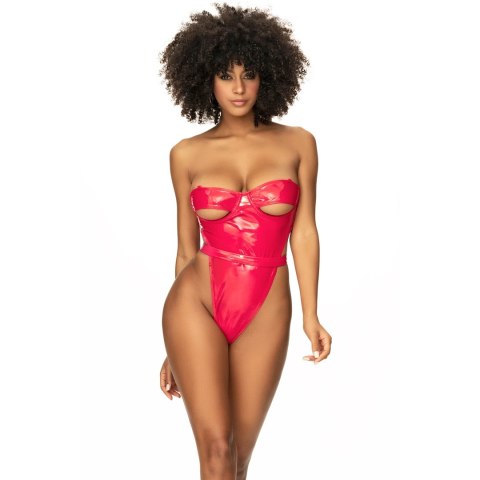 Mapale Handmade Teddy M Wet Red - body winylowe z fiszbinami, czerwone Mapale