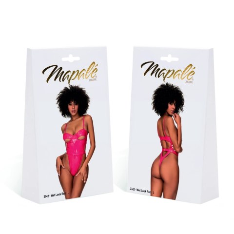 Mapale Handmade Teddy M Wet Red - body winylowe z fiszbinami, czerwone Mapale