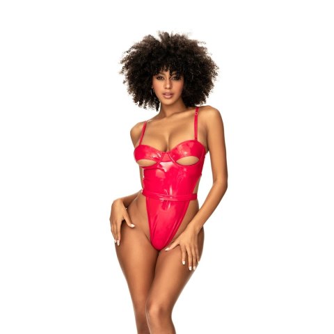 Mapale Handmade Teddy M Wet Red - body winylowe z fiszbinami, czerwone Mapale