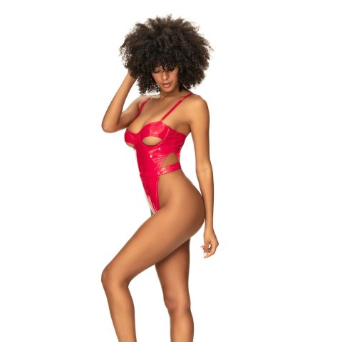Mapale Handmade Teddy M Wet Red - body winylowe z fiszbinami, czerwone Mapale
