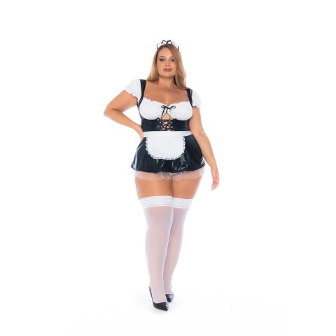 Mapale Kostium French Maid Czarny/Biały Rozmiar 3/4X Mapale