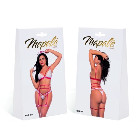 Mapale Nurse Classic S/M - Stroj pielęgniarki z koronką i akcesoriami Mapale