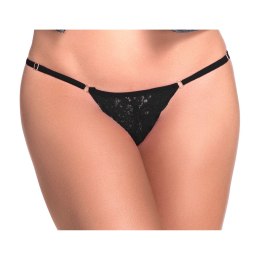 Obsessive Lace Keyhole Panty M/L czarne z regulacją i otworem Mapale