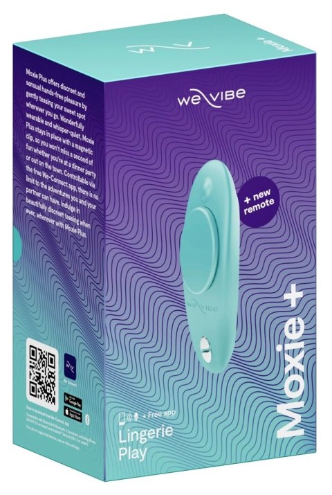 We-Vibe Moxie+ Aqua - bezprzewodowy stymulator intymny do bielizny We-Vibe