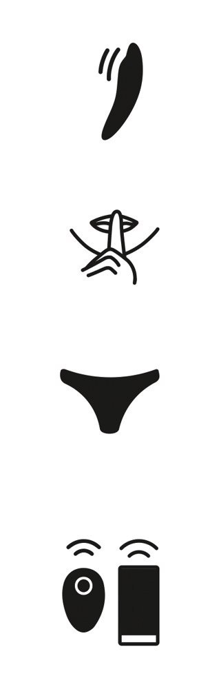 We-Vibe Moxie+ Aqua - bezprzewodowy stymulator intymny do bielizny We-Vibe