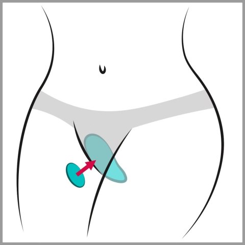We-Vibe Moxie+ Aqua - bezprzewodowy stymulator intymny do bielizny We-Vibe