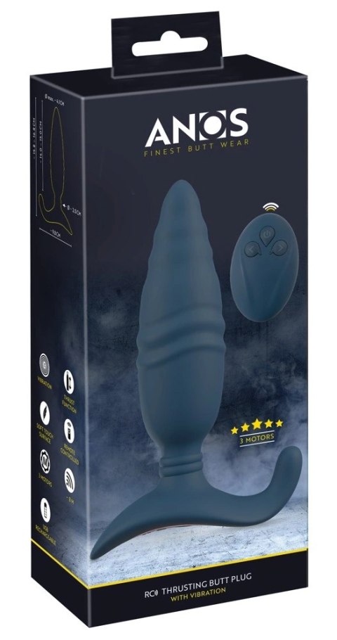 ANOS RC Thrusting Blue - Stymulator z 3 silnikami, pilot, silikon 16,8 cm ANOS