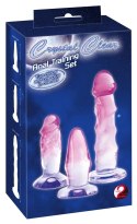 Crystal Clear Zestaw 3 Treningowych Wtyczek i Form Anatomicznych Rożowych Crystal