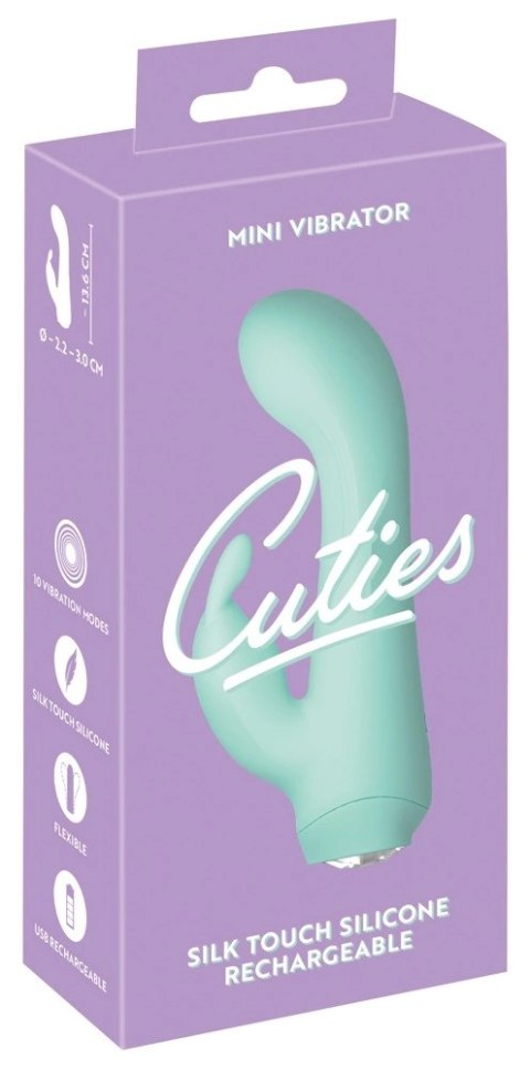 Cuties Mini Wibrator 4.G Zielony - 10 Trybow, Kompaktowy, USB Cuties