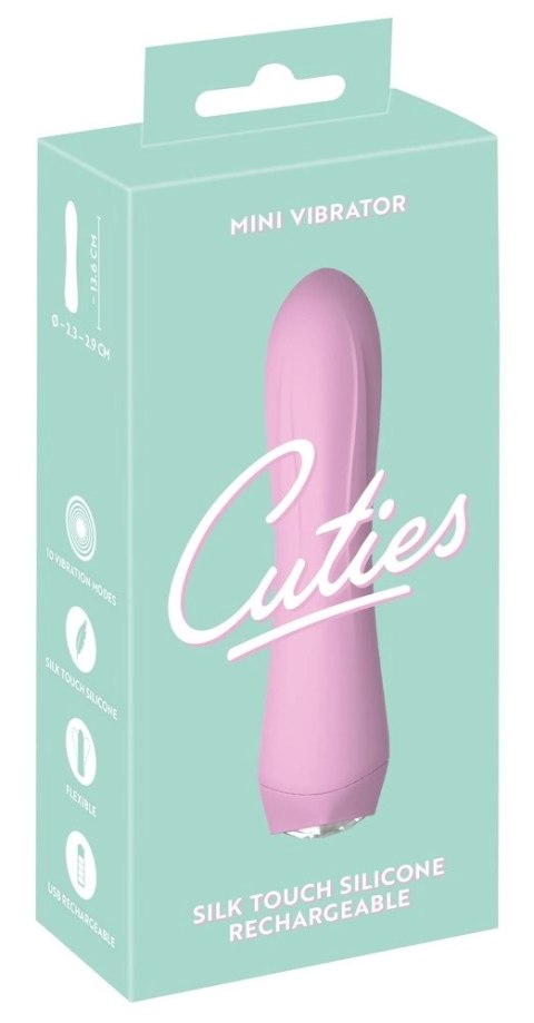 Cuties Mini Wibrator 4. Generacji 10 Trybow Rożowy 13,6 cm Cuties
