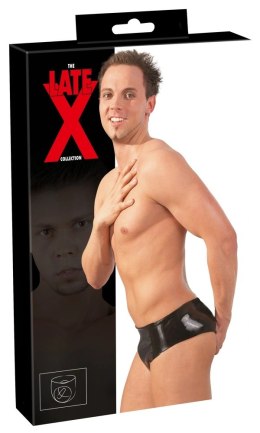 Late X Slipy lateksowe z anatomicznym elementem czarne M/L Late X