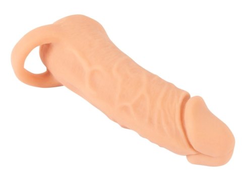 Nature Skin Medium - System 2w1 Przedłużający i Intymny Rękaw TPE 18,5 cm Nature Skin