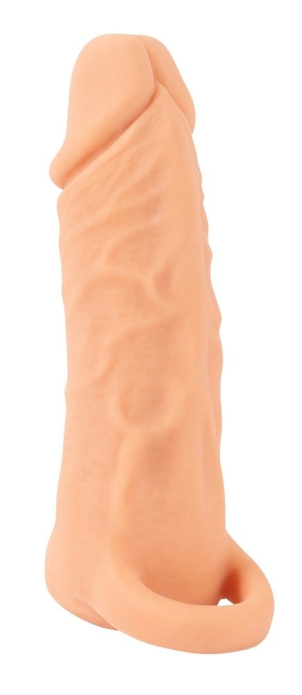 Nature Skin Medium - System 2w1 Przedłużający i Intymny Rękaw TPE 18,5 cm Nature Skin