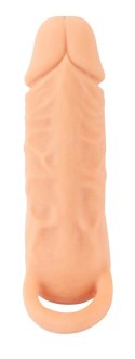 Nature Skin Medium - System 2w1 Przedłużający i Intymny Rękaw TPE 18,5 cm Nature Skin