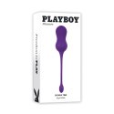 Playboy Pleasure Double Time - Wibrujące kulki Kegla z pilotem, silikon Playboy
