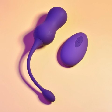 Playboy Pleasure Double Time - Wibrujące kulki Kegla z pilotem, silikon Playboy