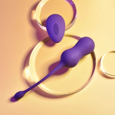 Playboy Pleasure Double Time - Wibrujące kulki Kegla z pilotem, silikon Playboy