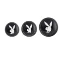 Playboy Pleasure Zestaw 3 metalowych zatyczek treningowych hematyt Playboy