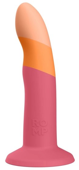 ROMP Dizi Dwukolorowy model falisty silikonowy z przyssawką 18 cm ROMP