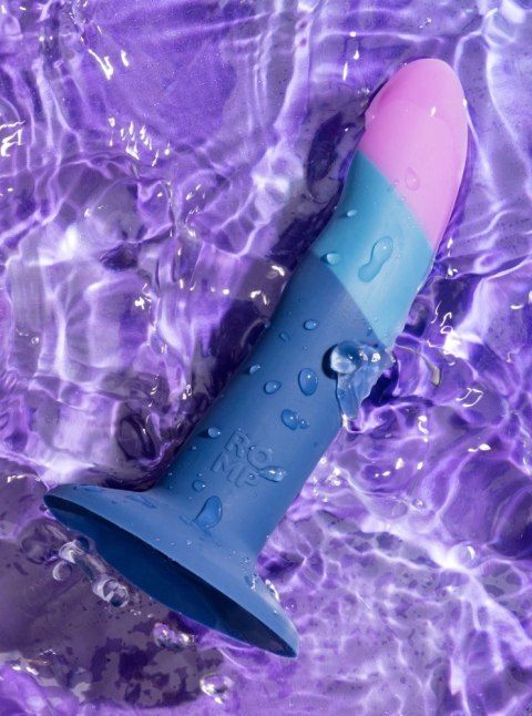 ROMP Piccolo Faliste Dwukolorowe Silikonowe Akcesorium 14 cm Przyssawka ROMP