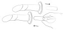 ROMP Piccolo Faliste Dwukolorowe Silikonowe Akcesorium 14 cm Przyssawka ROMP