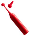 ROMP Pop Mini urządzenie wibrujące 2 wymienne końcowki silikonowe 14,5cm ROMP