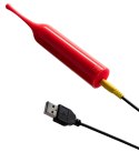 ROMP Pop Mini urządzenie wibrujące 2 wymienne końcowki silikonowe 14,5cm ROMP