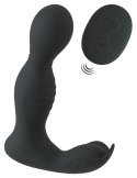 Rebel RC Prostate Massager - Głowka Obrotowa, 9 Trybow, Pilot, Czarny Rebel