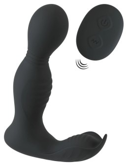 Rebel RC Prostate Massager - Głowka Obrotowa, 9 Trybow, Pilot, Czarny Rebel
