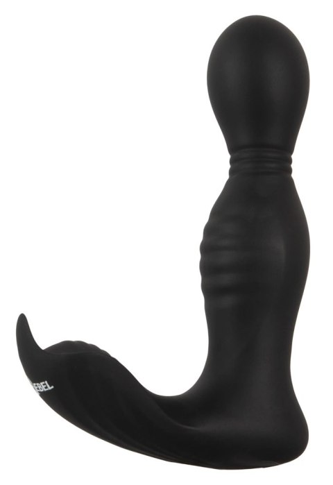 Rebel RC Prostate Massager - Głowka Obrotowa, 9 Trybow, Pilot, Czarny Rebel